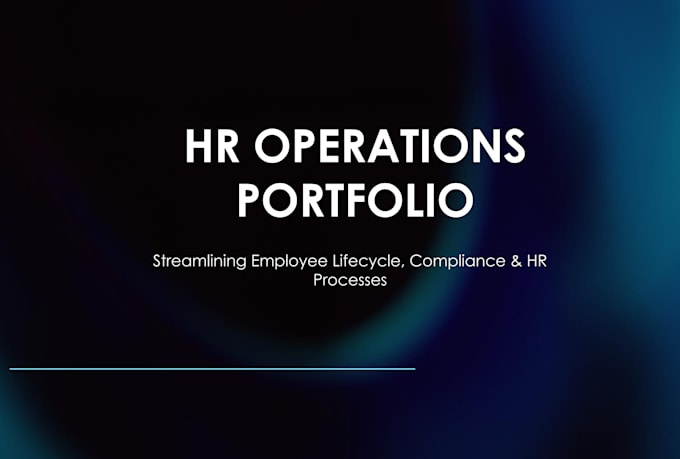 be your virtual HR assistant for HR operations